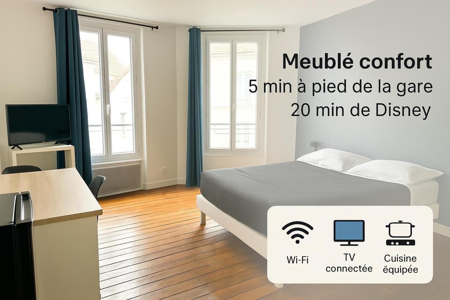 Appartement Maciet 4- Centre Ville Meaux-Gare-Disney Экстерьер фото